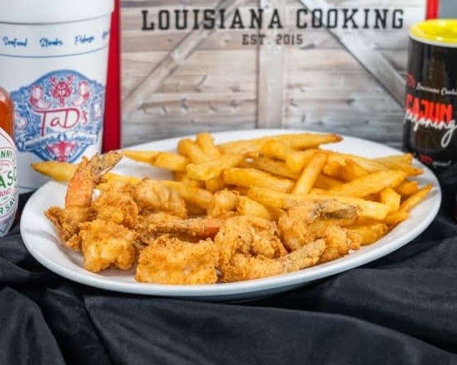 Kids Popcorn Shrimp & Fries.